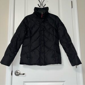 Tommy Hilfiger Women's  Puffer Jacket Black Down Feather Size Medium